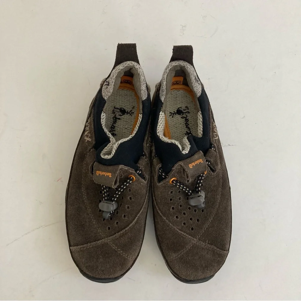 Timberland Boys Slip on Shoes Smartwool Power Lounger Slip-on Brown Suede 13.5